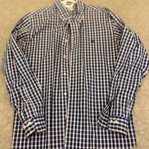 Brooks Brothers Navy and White Checkered Shirt